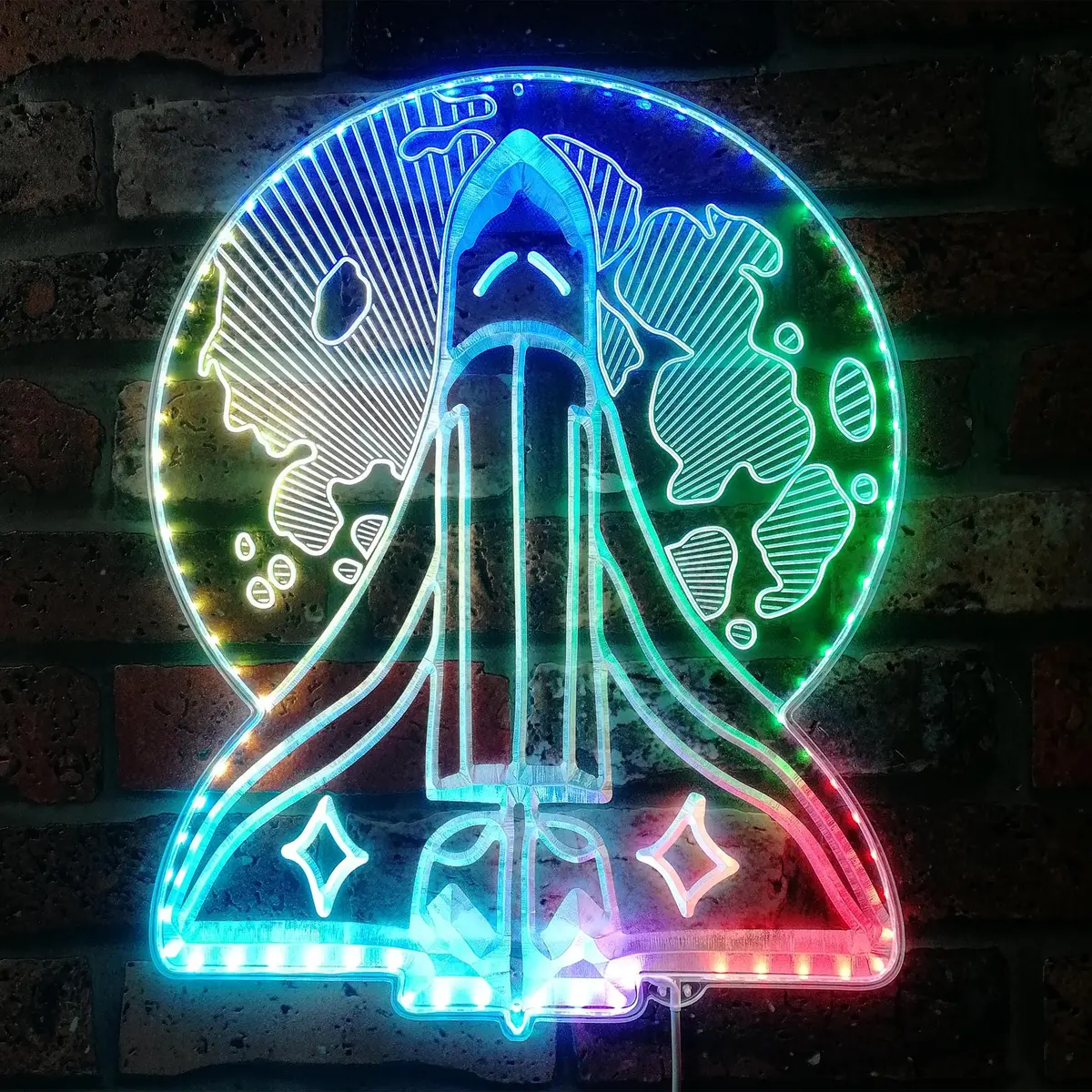The Last Of Us Spaceship Neon Led Sign With Dynamic Rgb Colors 1
