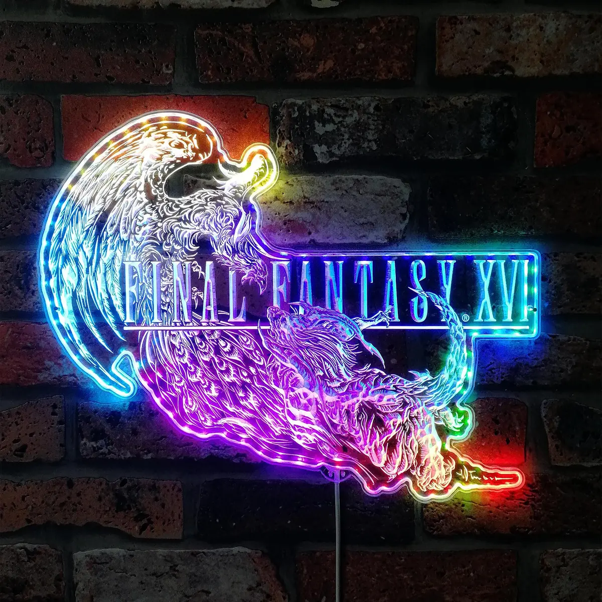 Final Fantasy 16 Neon Led Sign With Dynamic Rgb Colors 1