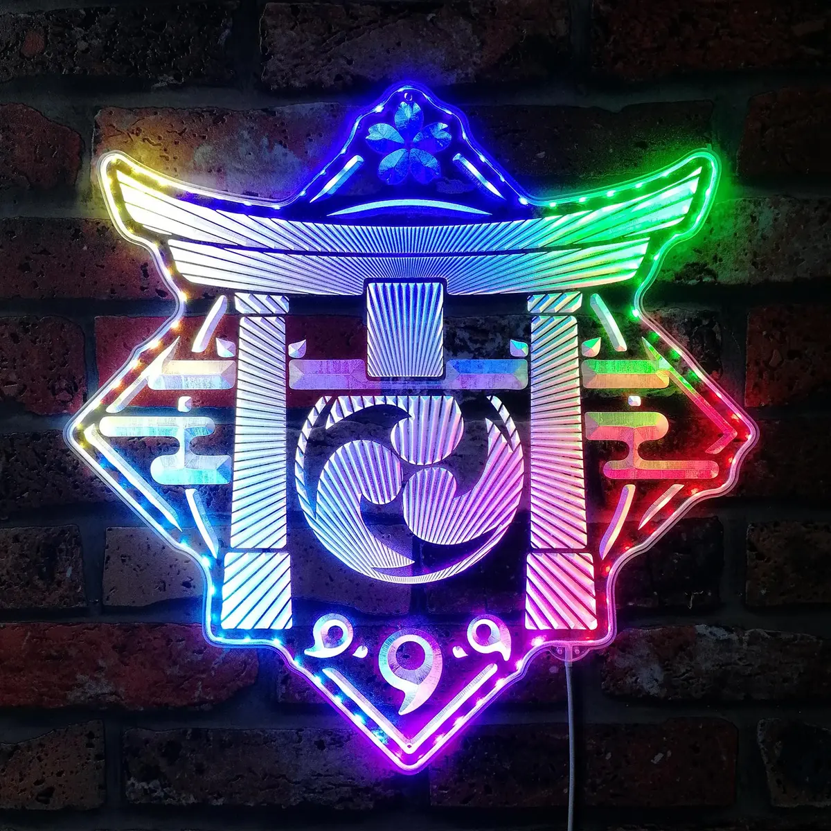 Genshin Neon Led Sign With Dynamic Rgb Colors 1