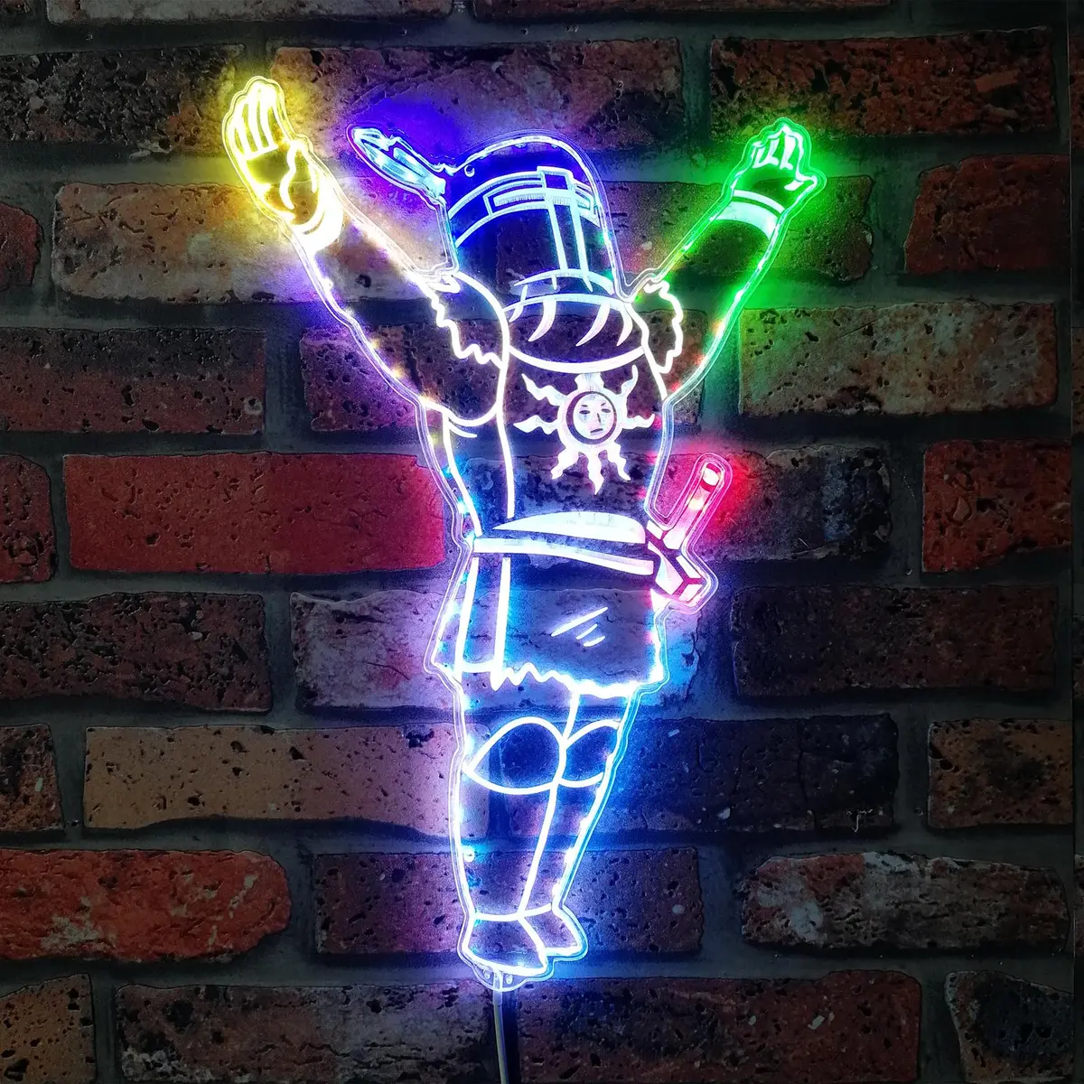 Dark Souls Elden Ring Praise The Sun Neon Led Sign With Dynamic Rgb Colors 2