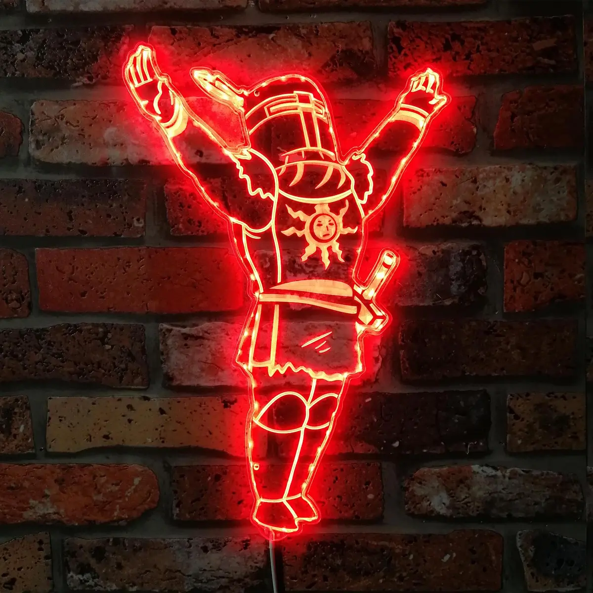 Dark Souls Elden Ring Praise The Sun Neon Led Sign With Dynamic Rgb Colors 1