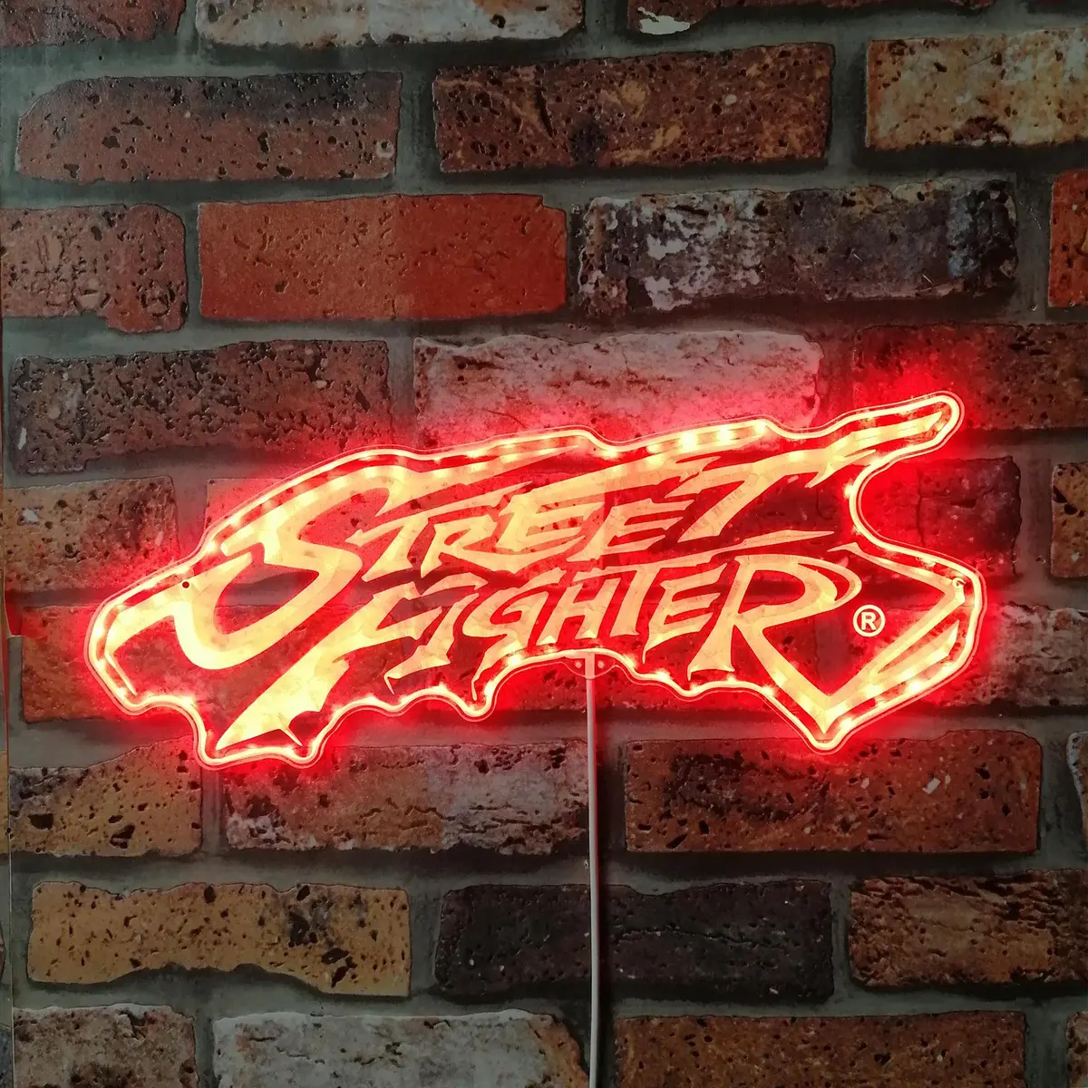 Street Fighter 6 Game Room Rgb Edge Lit Led Sign 1