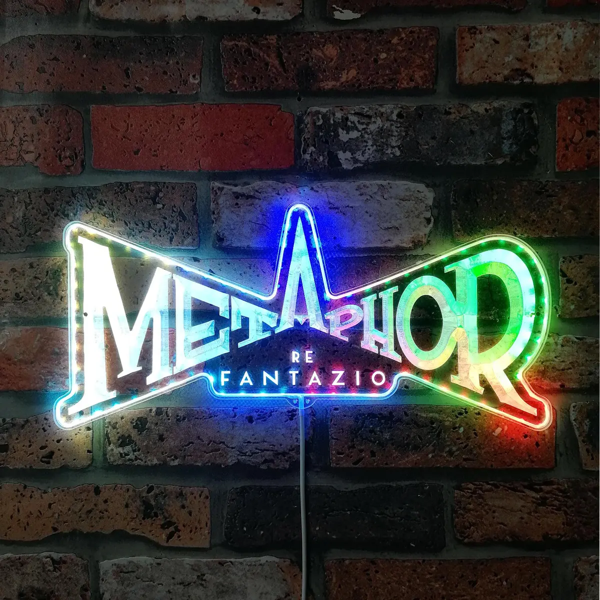 Metaphor Re Fantazio Neon Led Sign With Dynamic Rgb Colors 1