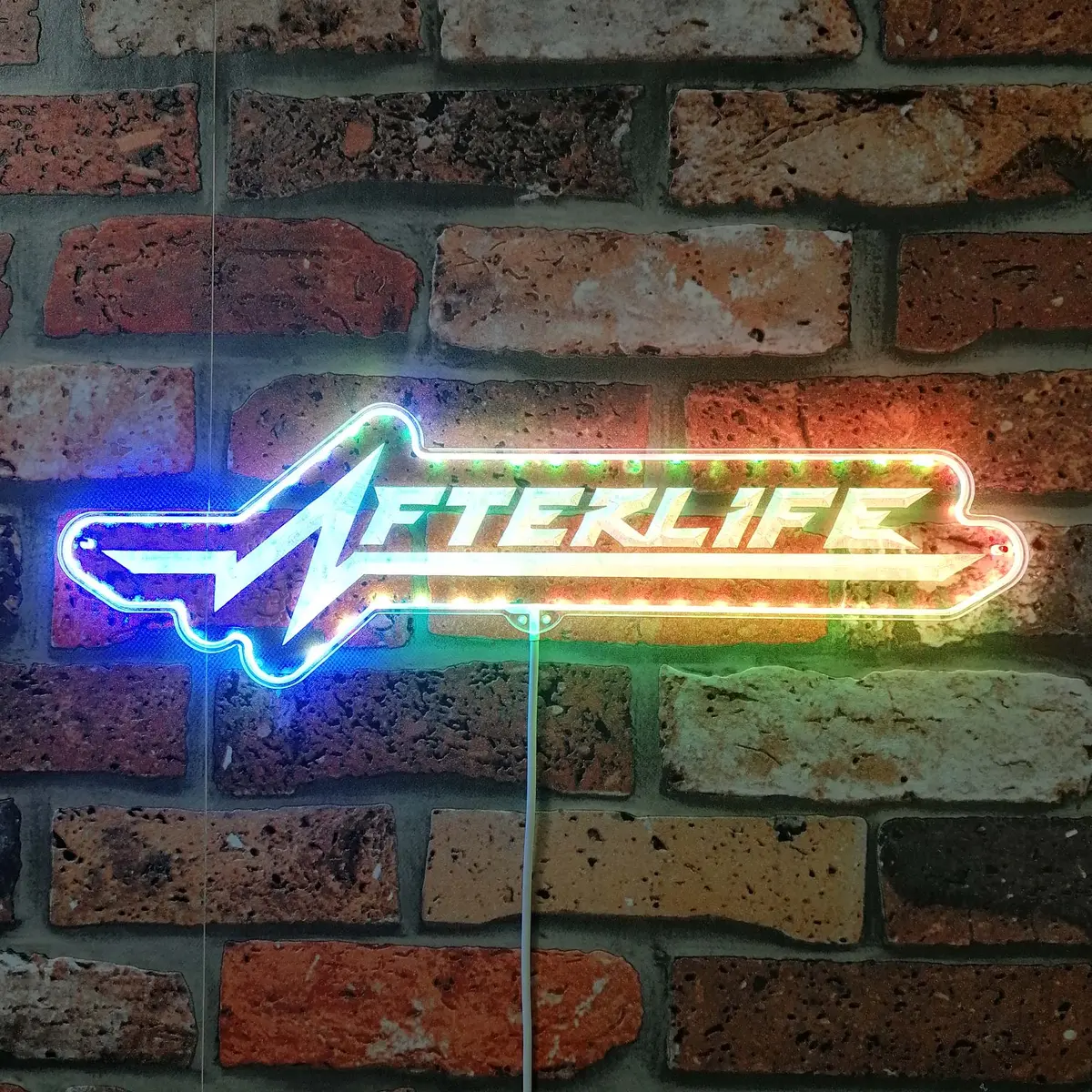 Cyberpunk 2077 Afterlife Neon Led Sign With Dynamic Rgb Colors 1