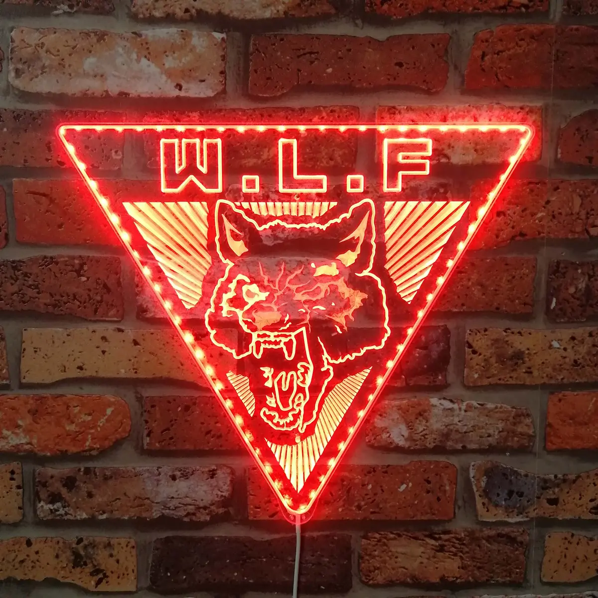 The Last Of Us W.L.F Wolf Neon Led Sign With Dynamic Rgb Colors 3