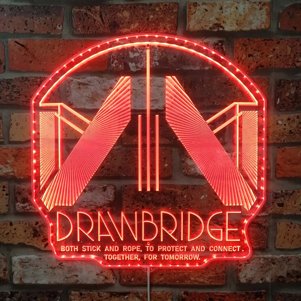 Drawbridge Neon Led Sign With Dynamic Rgb Colors 3