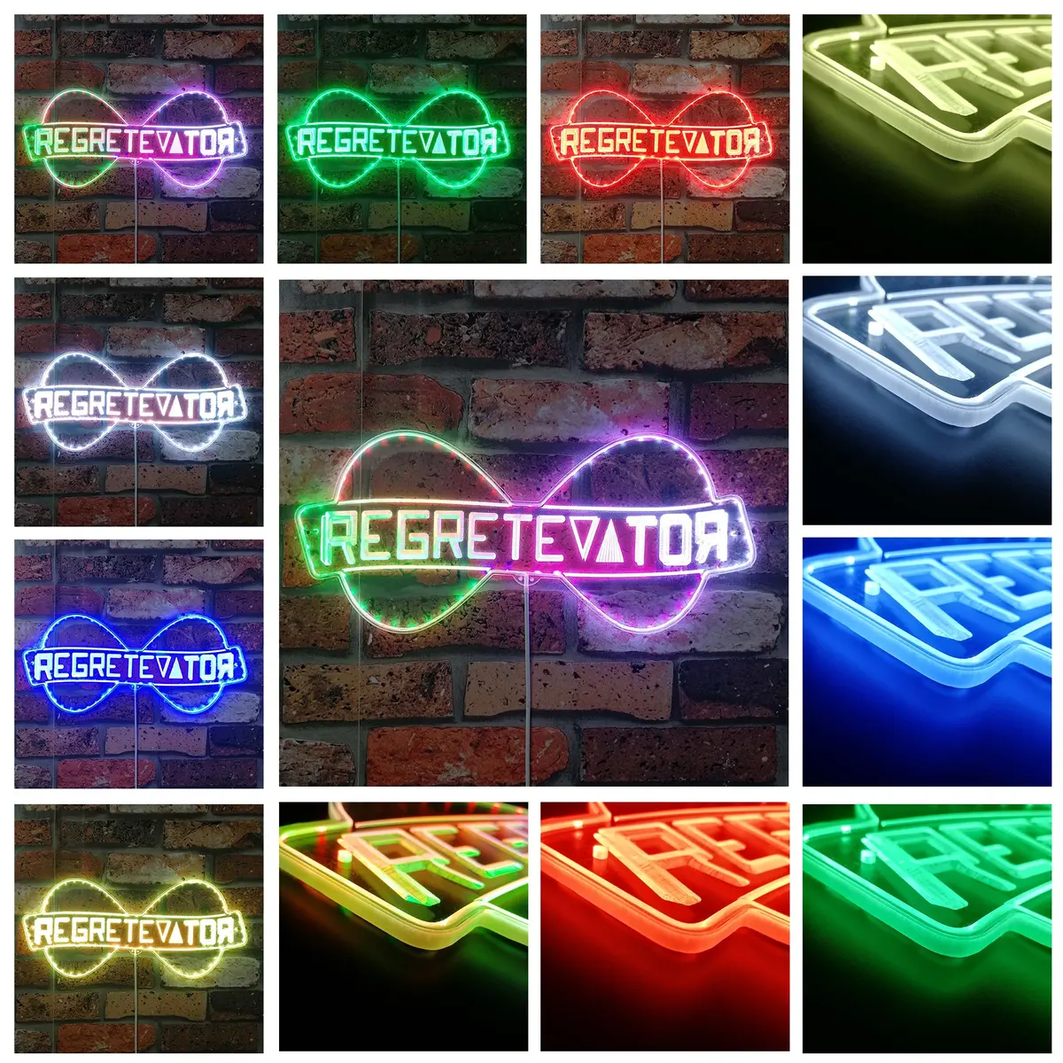 Regretevator Roblox Neon Led Sign With Dynamic Rgb Colors 2
