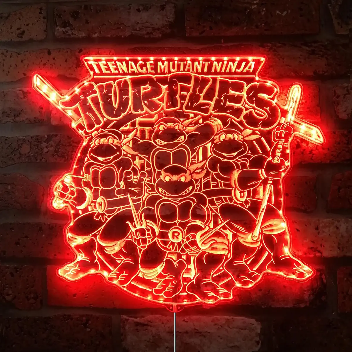 Teenage Mutant Ninja Turtles Neon Led Sign With Dynamic Rgb Colors 3