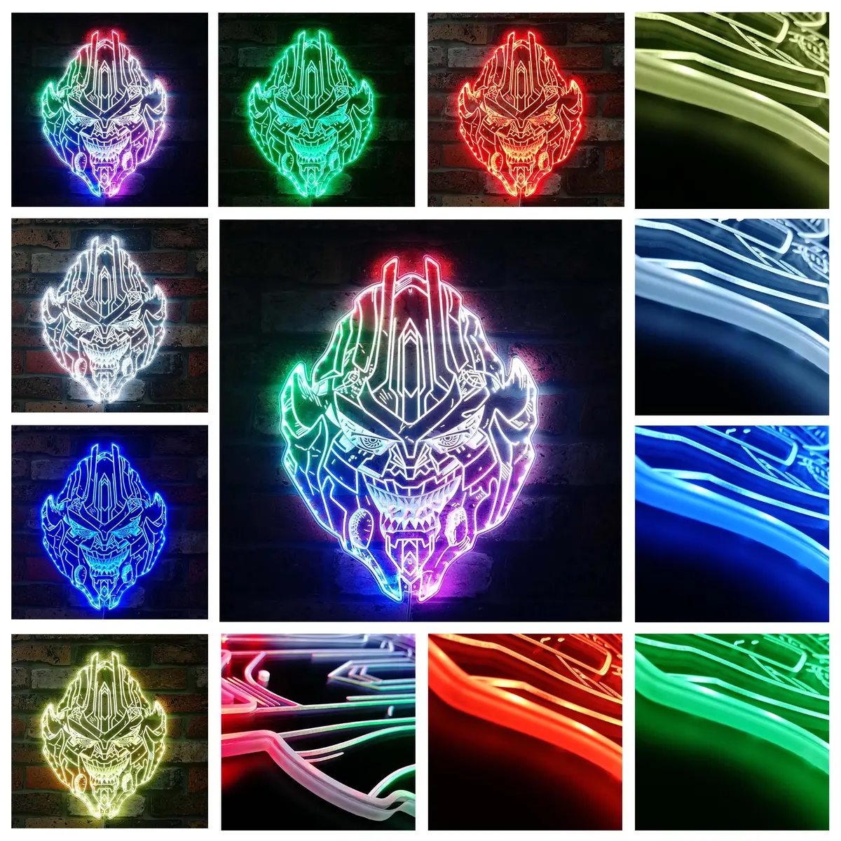 Transformers Decepticon Neon Led Sign With Dynamic Rgb Colors 2