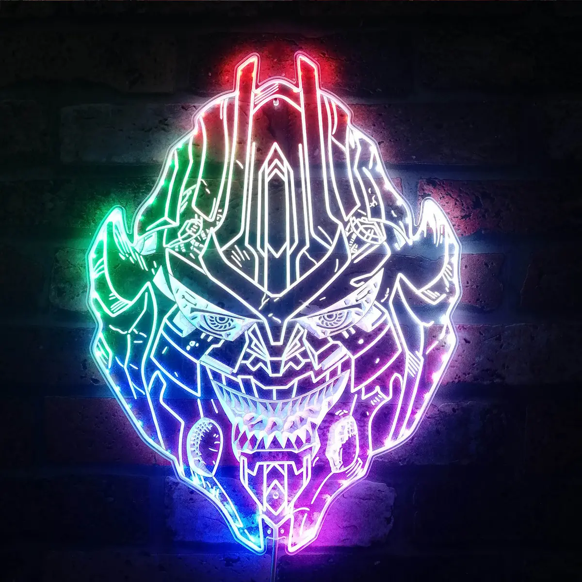 Transformers Decepticon Neon Led Sign With Dynamic Rgb Colors 1