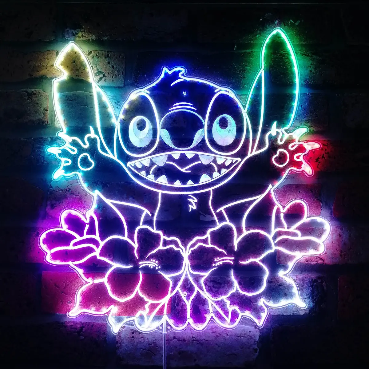 Stitch Neon Led Sign With Dynamic Rgb Colors 1