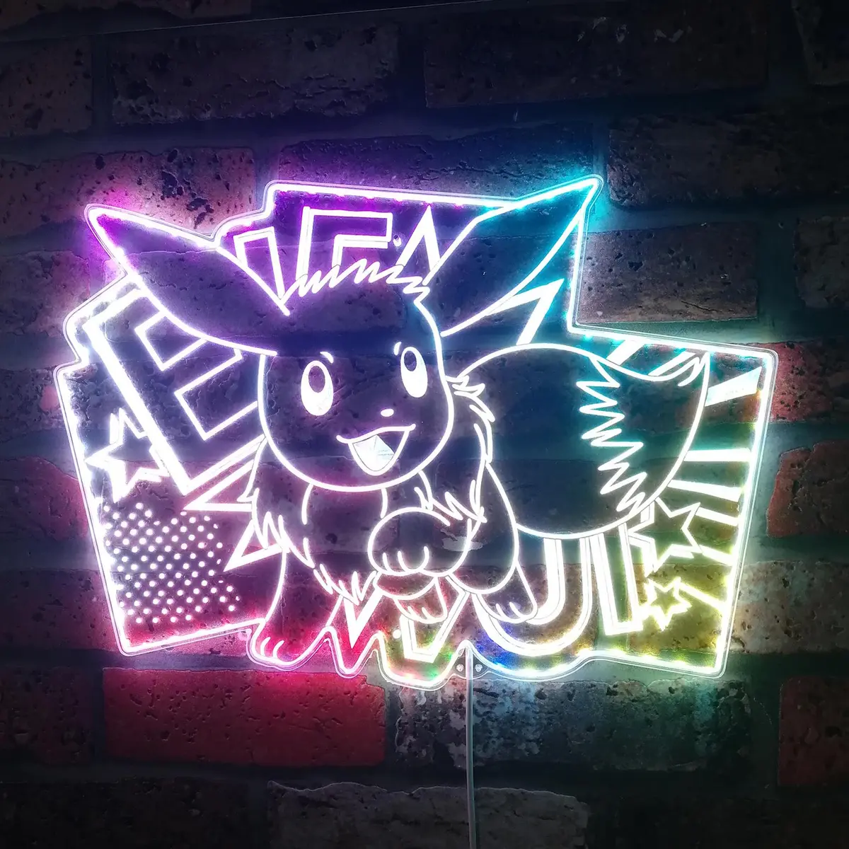 Eevee Neon Led Sign With Dynamic Rgb Colors 1