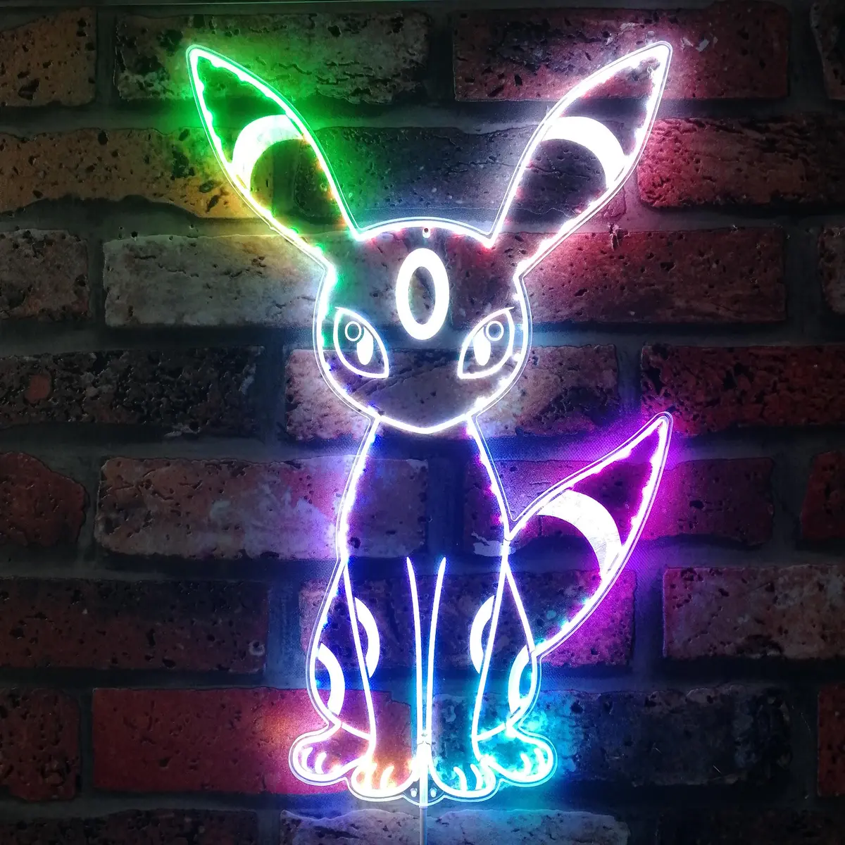 Umbreon Neon Led Sign With Dynamic Rgb Colors 1