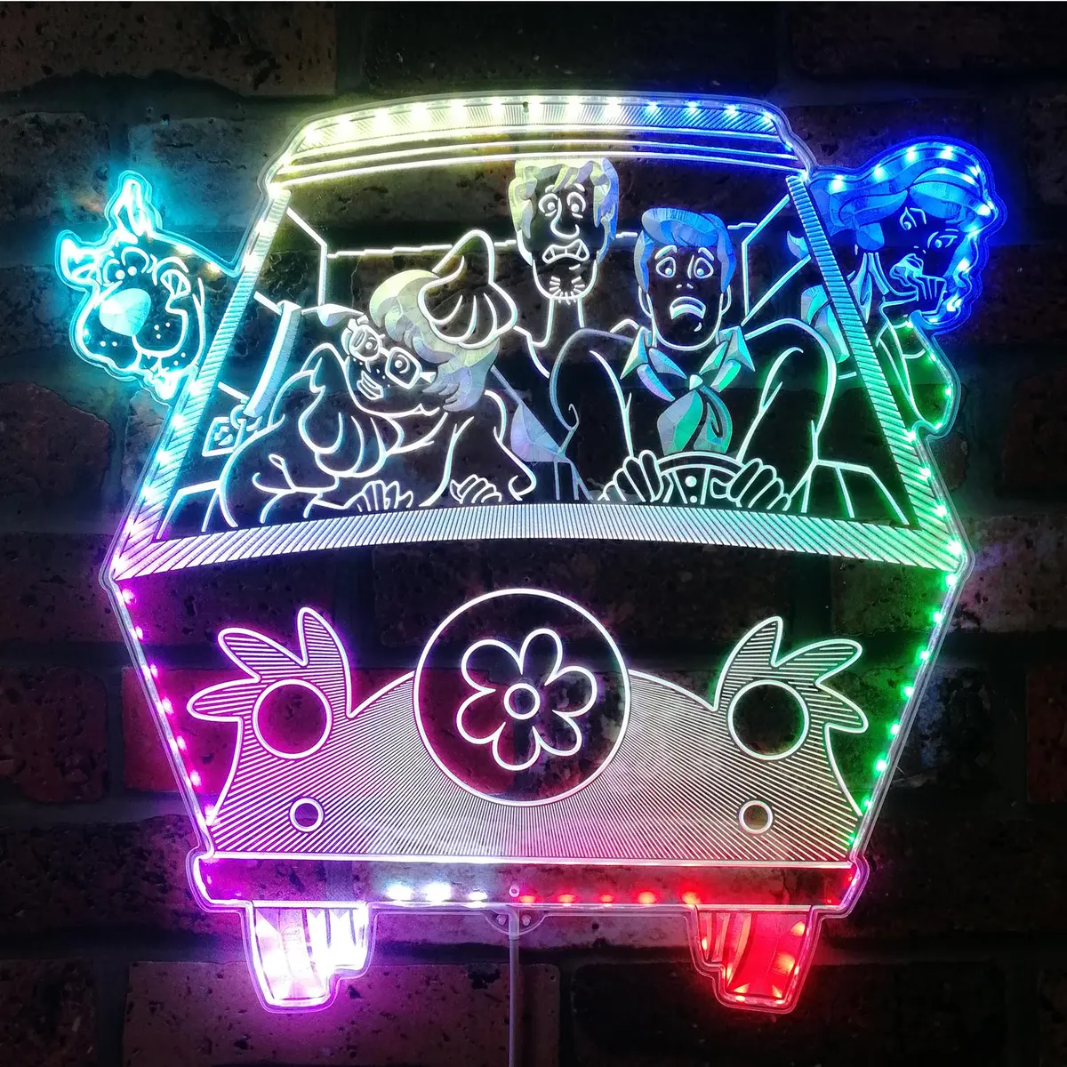 Scooby-Doo Neon Led Sign With Dynamic Rgb Colors 1