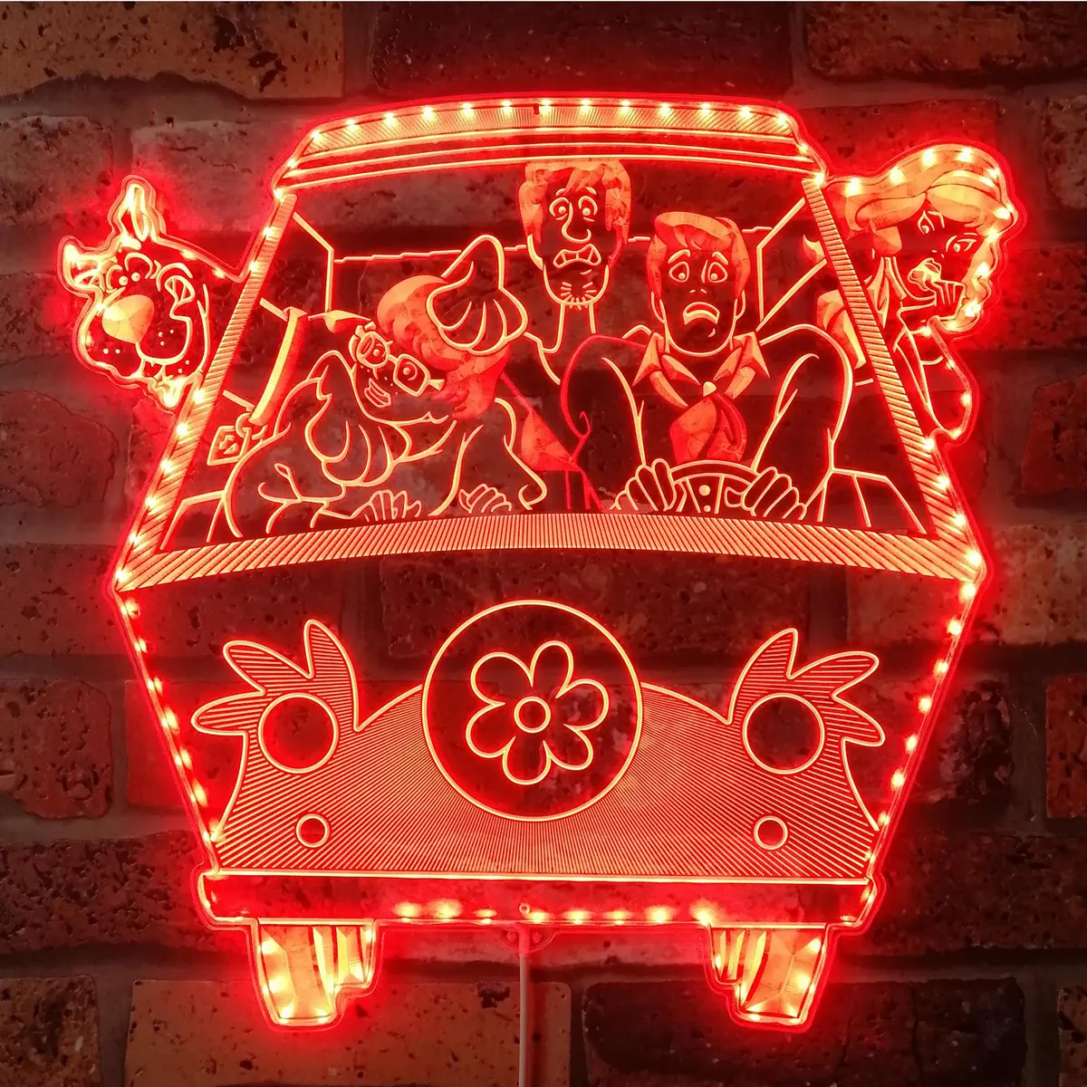 Scooby-Doo Neon Led Sign With Dynamic Rgb Colors 3