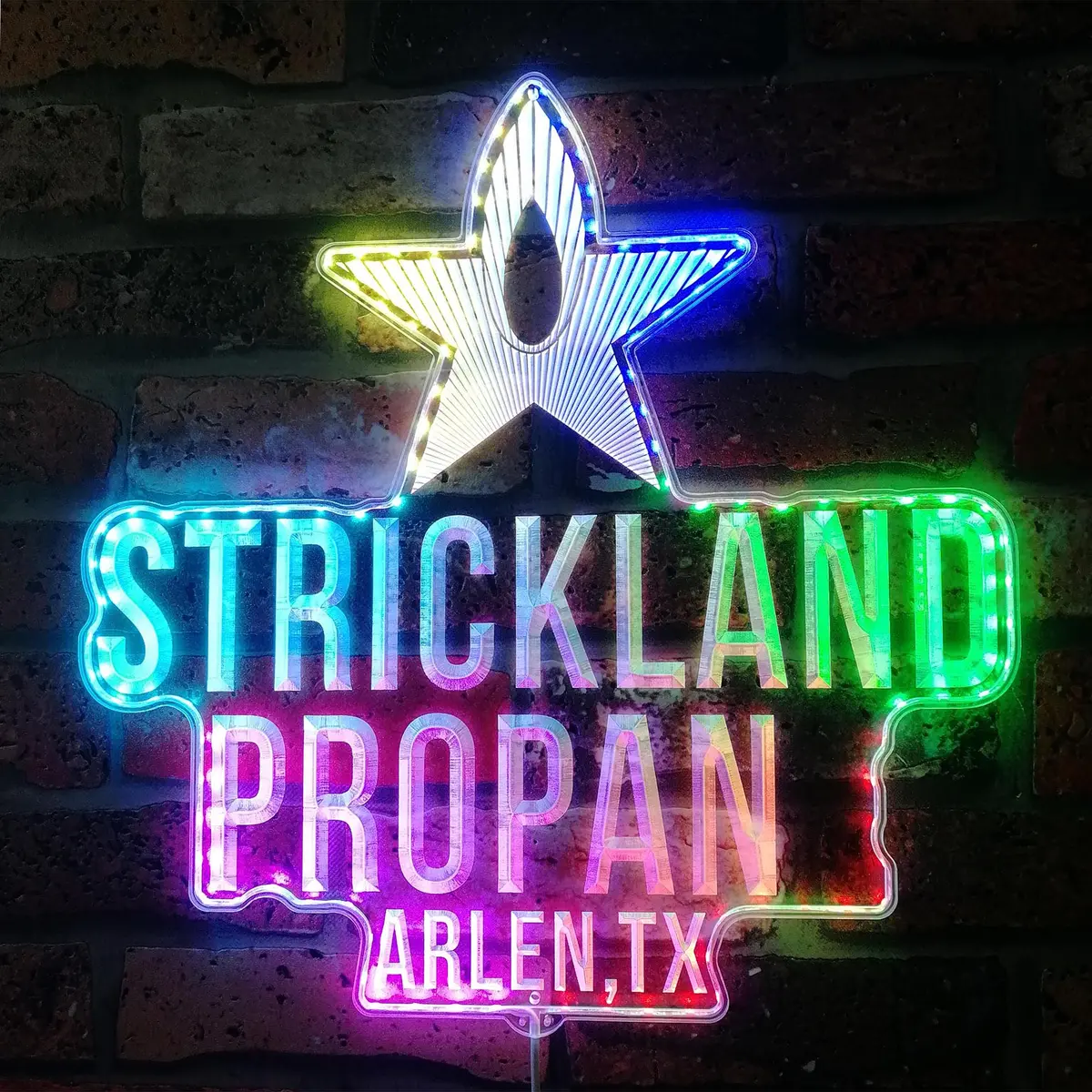 Strickland Propane Neon Led Sign With Dynamic Rgb Colors 1