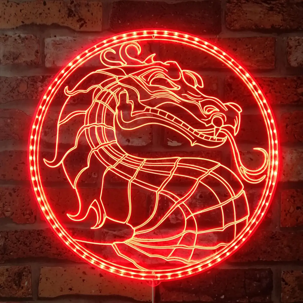Mortal Kombat Neon Led Sign With Dynamic Rgb Colors 1