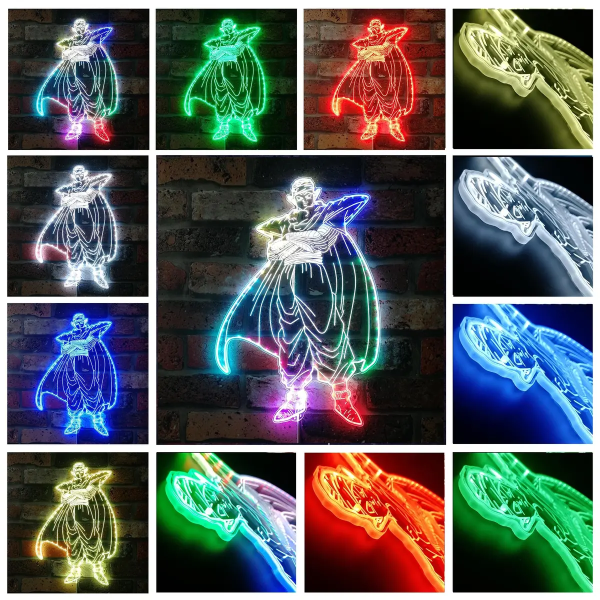 Dragonball Piccolo Neon Led Sign With Dynamic Rgb Colors 2