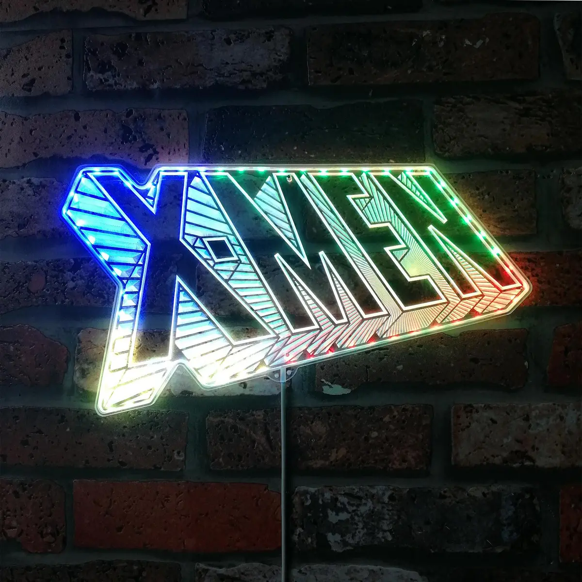X-Men Comic Class Logo Neon Led Sign With Dynamic Rgb Colors 1