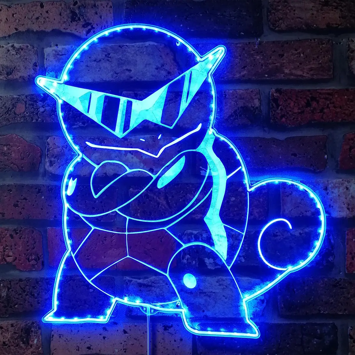 Pokeman Squirtle Neon Led Sign With Dynamic Rgb Colors 1