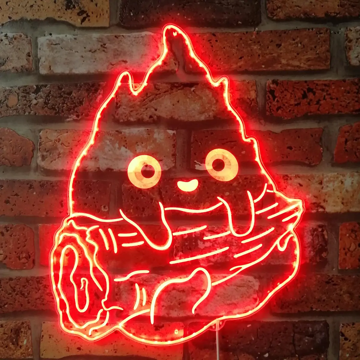 Calcifer Fire Howl's Moving Castle Neon Rgb Edge Lit Led Sign 1