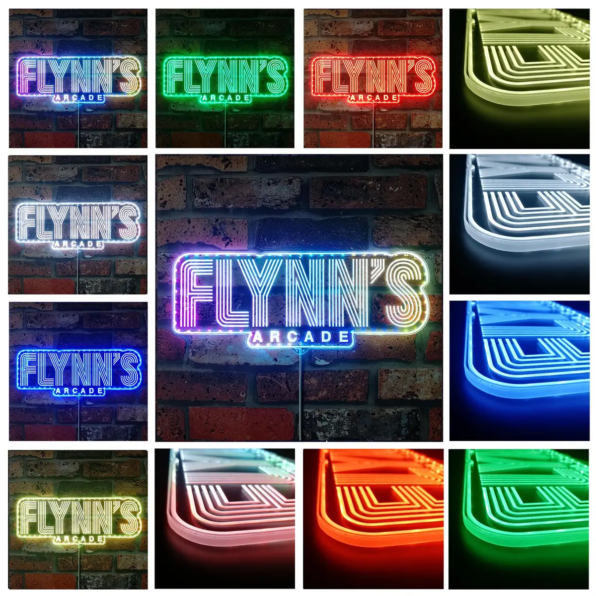 Flynn's Arcade Neon Rgb Edge Lit Led Sign 2