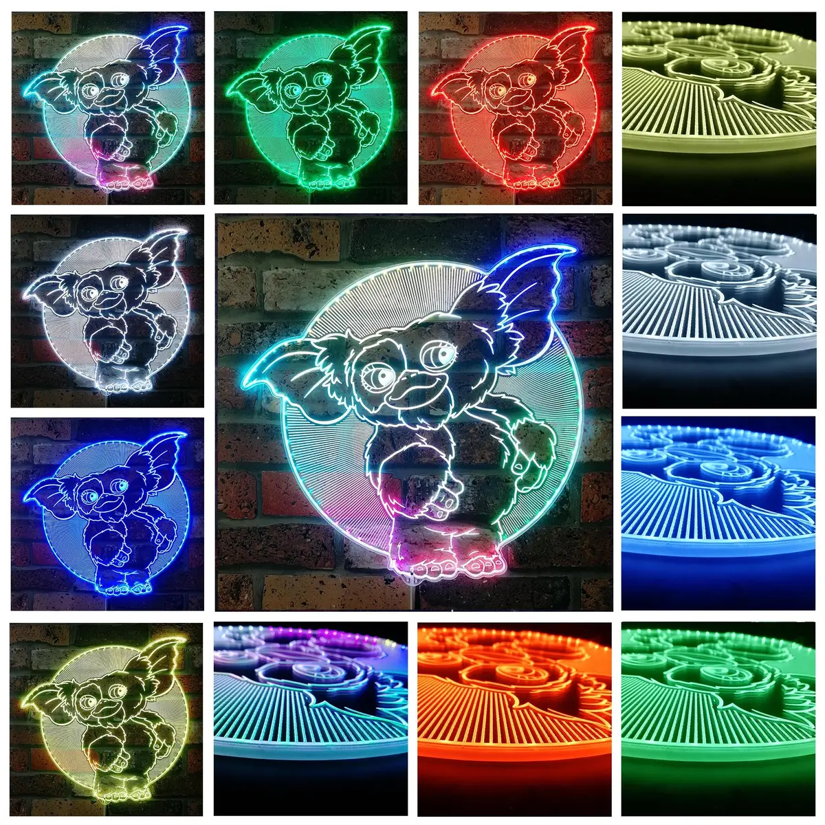 Gremlins Neon Rgb Edge Lit Led Sign 3
