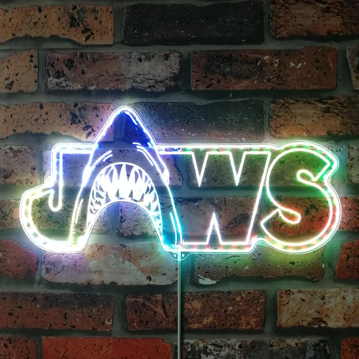 Jaws Neon Led Sign With Dynamic Rgb Colors 1