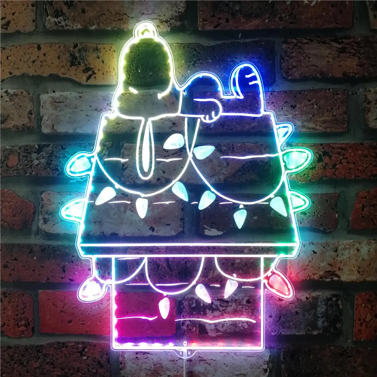 Snoopy Night Light Neon Led Sign With Dynamic Rgb Colors 1