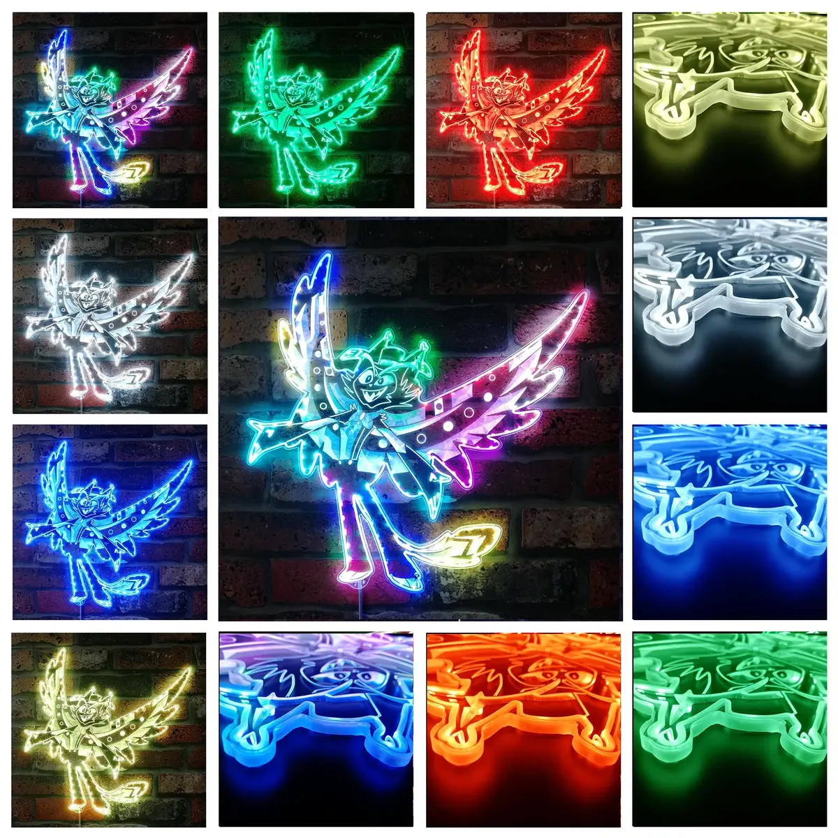Husk Hazbin Hotel Neon Led Sign With Dynamic Rgb Colors 2