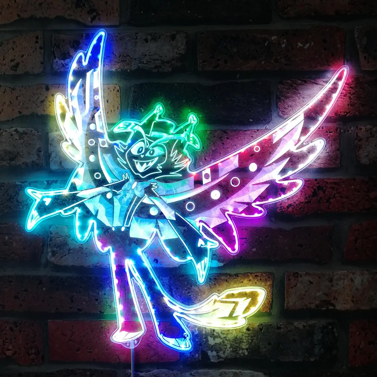 Husk Hazbin Hotel Neon Led Sign With Dynamic Rgb Colors 1