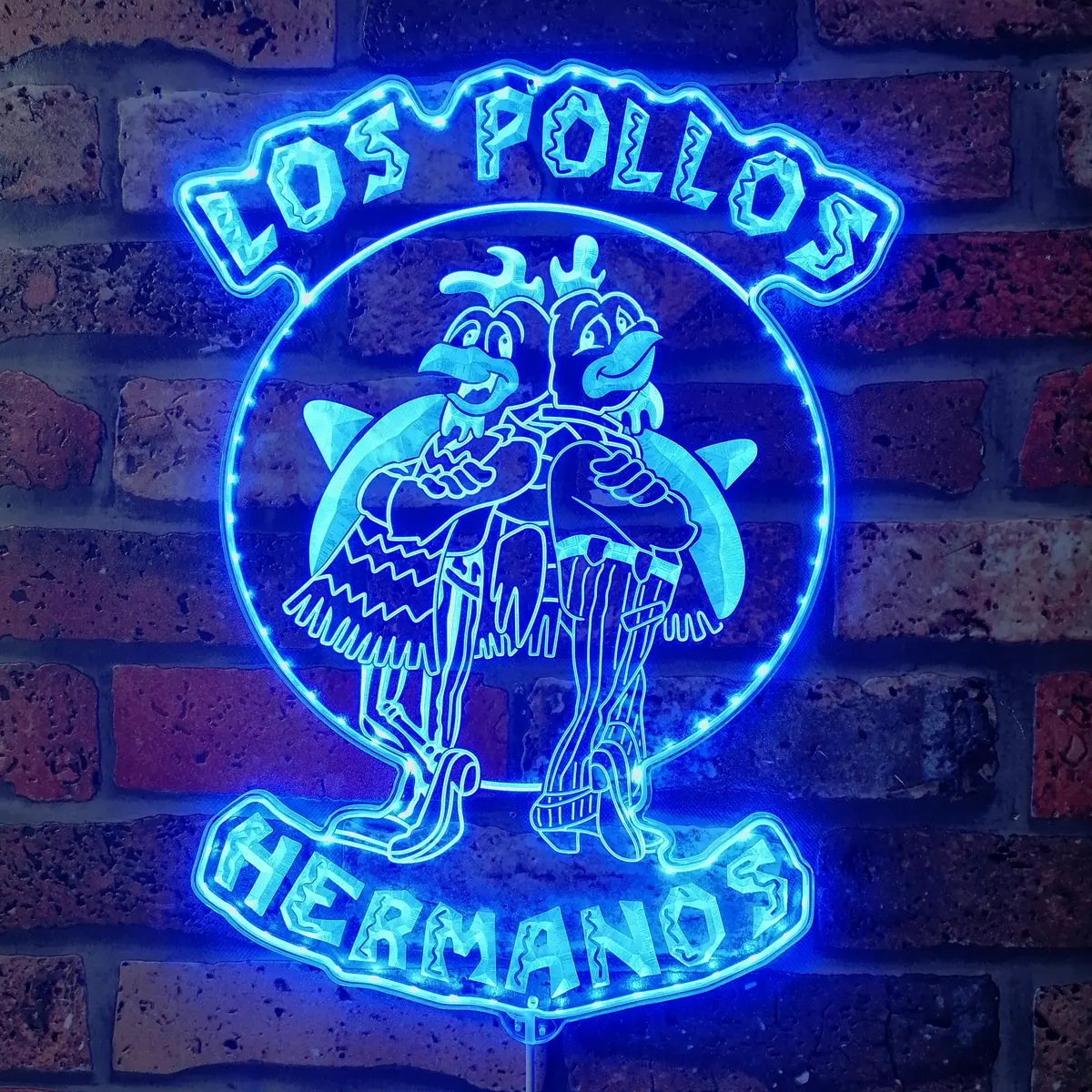 Los Pollos Hermanos Breaking Bad Neon Led Sign With Dynamic Rgb Colors 4