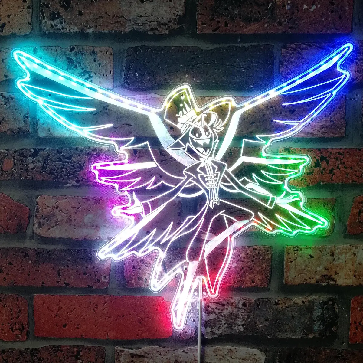 Lucifer Hazbin Hotel Neon Led Sign With Dynamic Rgb Colors 1
