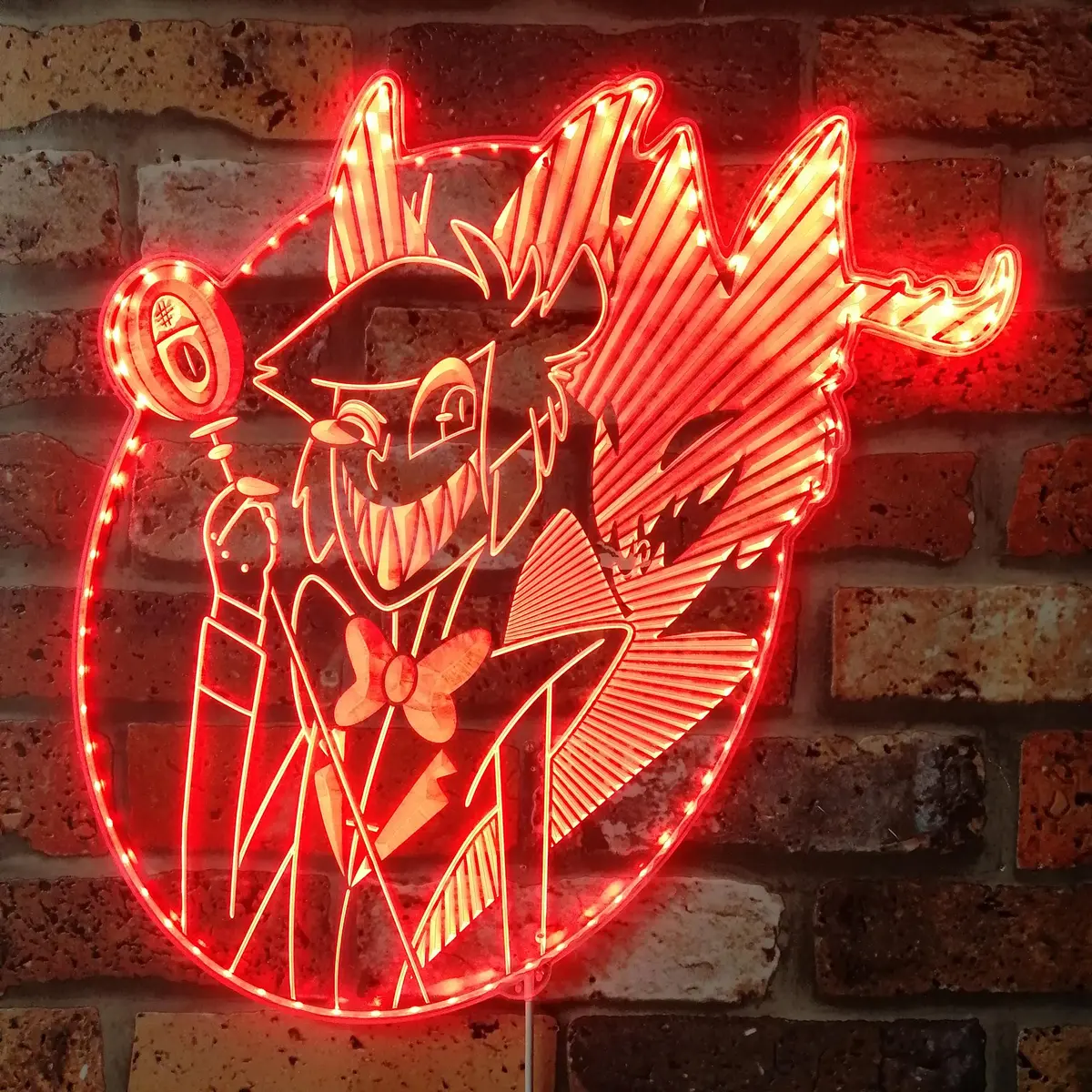 Hazbin Hotel Alastor Neon Rgb Edge Lit Led Sign 1
