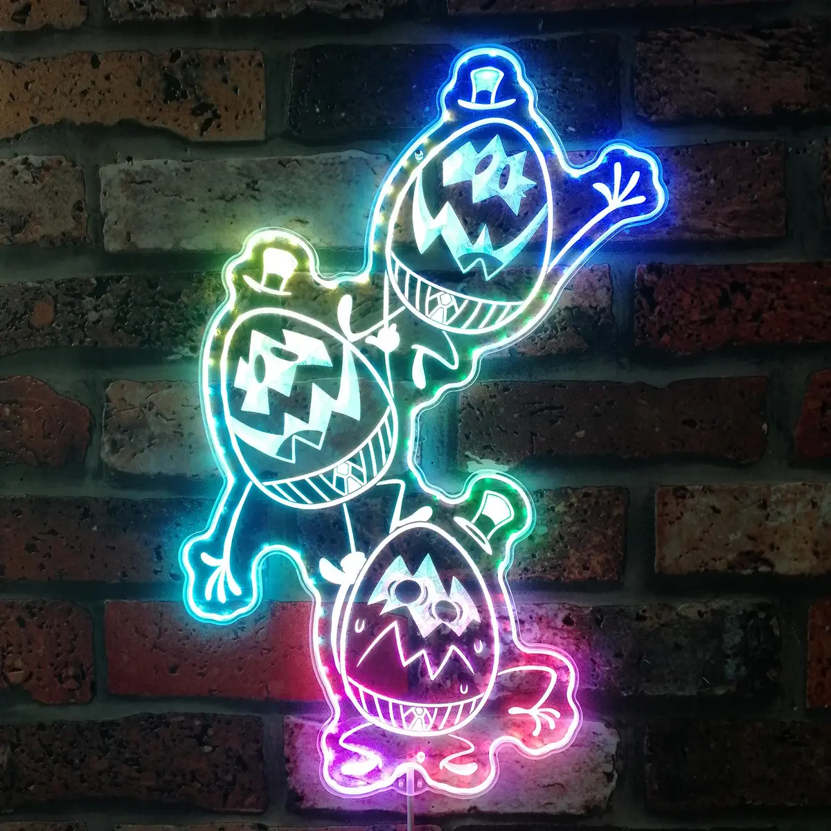 Hazbin Hotel Egg Boiz Minions Neon Led Sign With Dynamic Rgb Colors 1