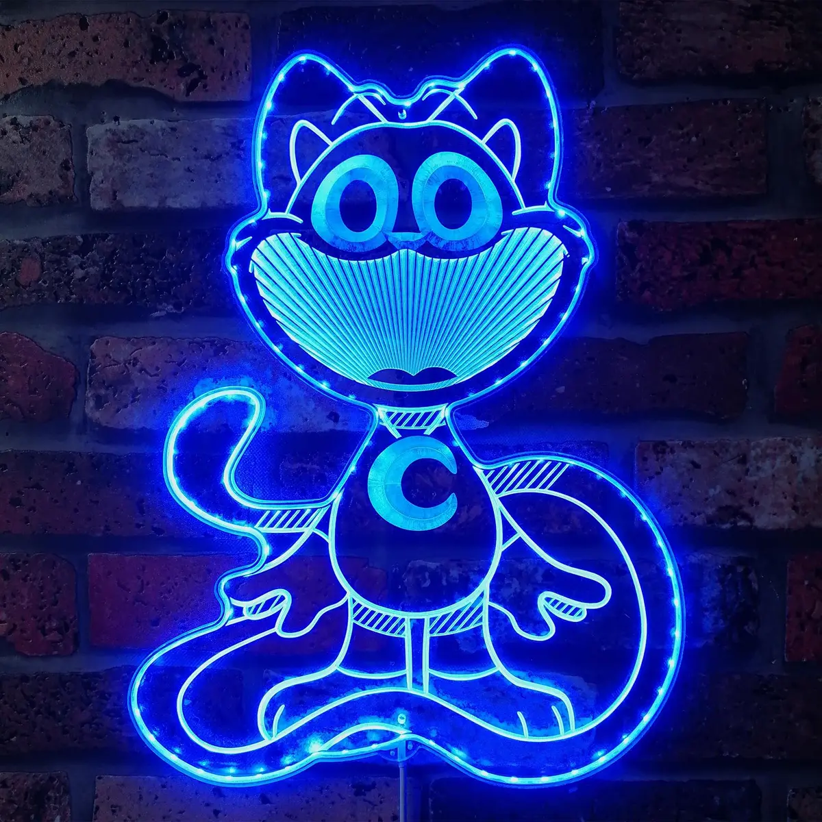 Smiling Critters Catnap Neon Led Sign With Dynamic Rgb Colors 4