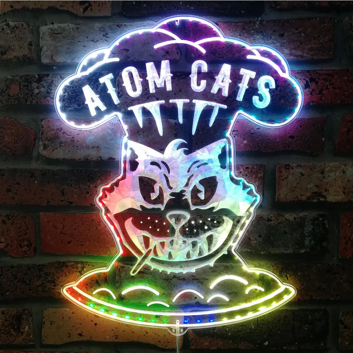 Atom Cats Neon Led Sign With Dynamic Rgb Colors 1