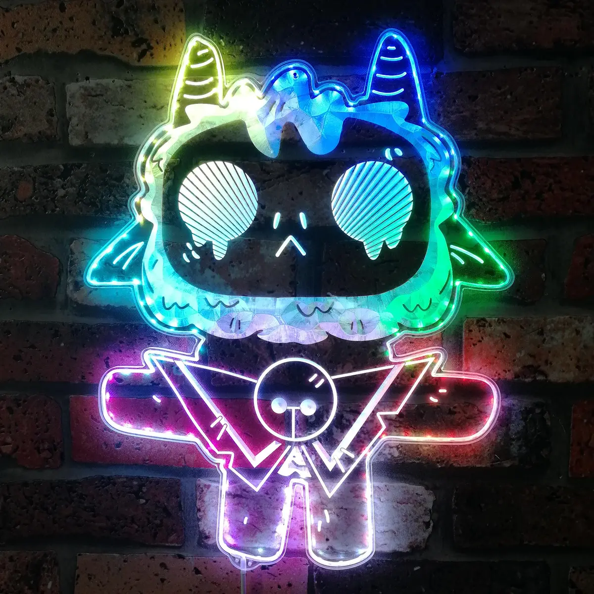 Cult Of The Lamb Neon Led Sign With Dynamic Rgb Colors 1