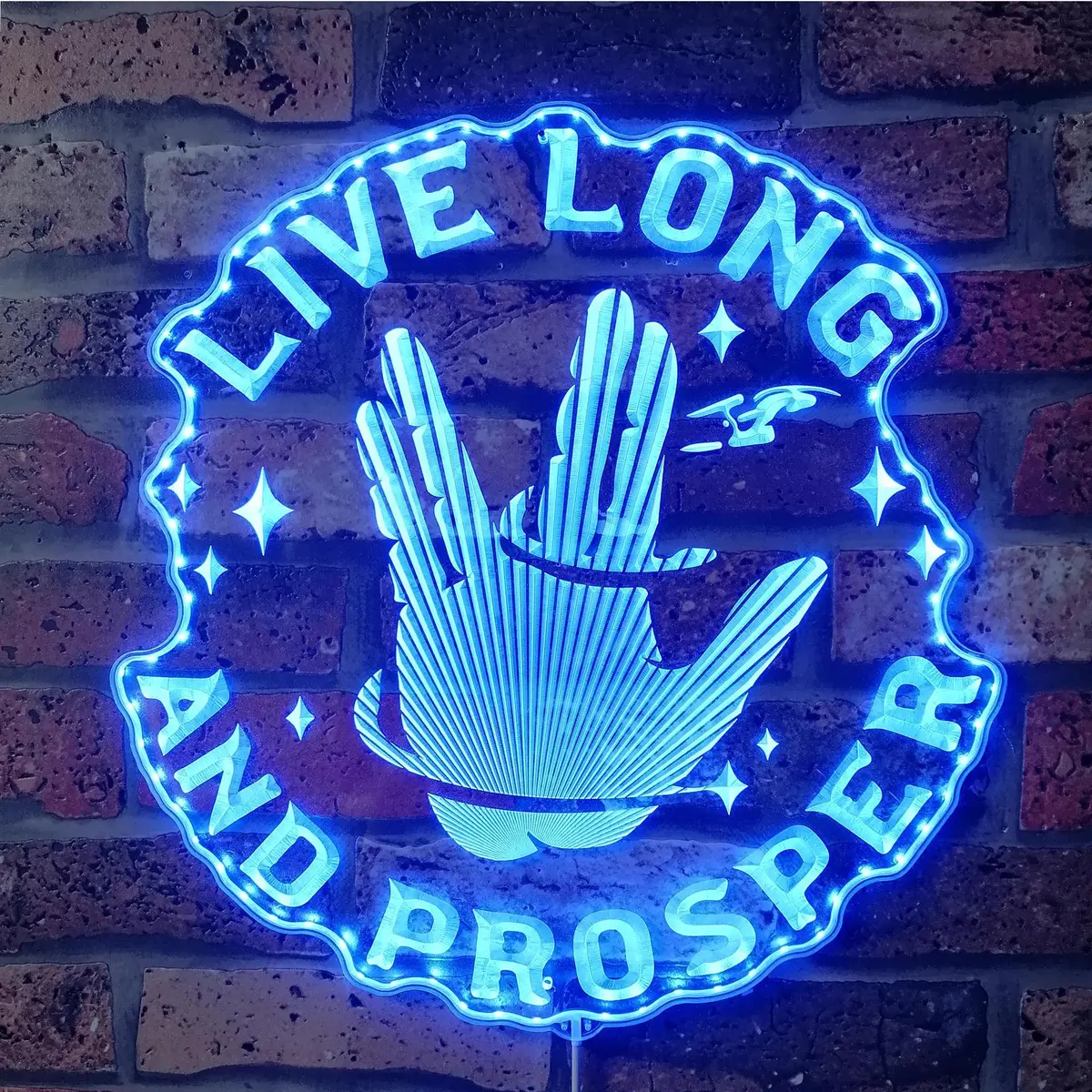 Star Trek Live Long And Prosper Neon Rgb Edge Lit Led Sign 1