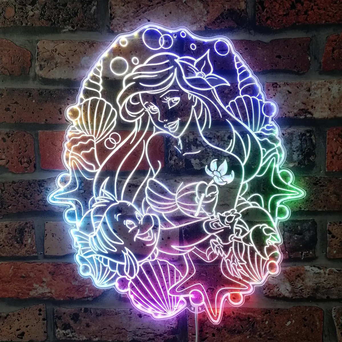 The Little Mermaid Neon Led Sign With Dynamic Rgb Colors 1