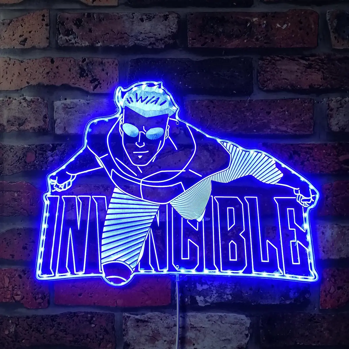 Invincible Neon Led Sign With Dynamic Rgb Colors 4