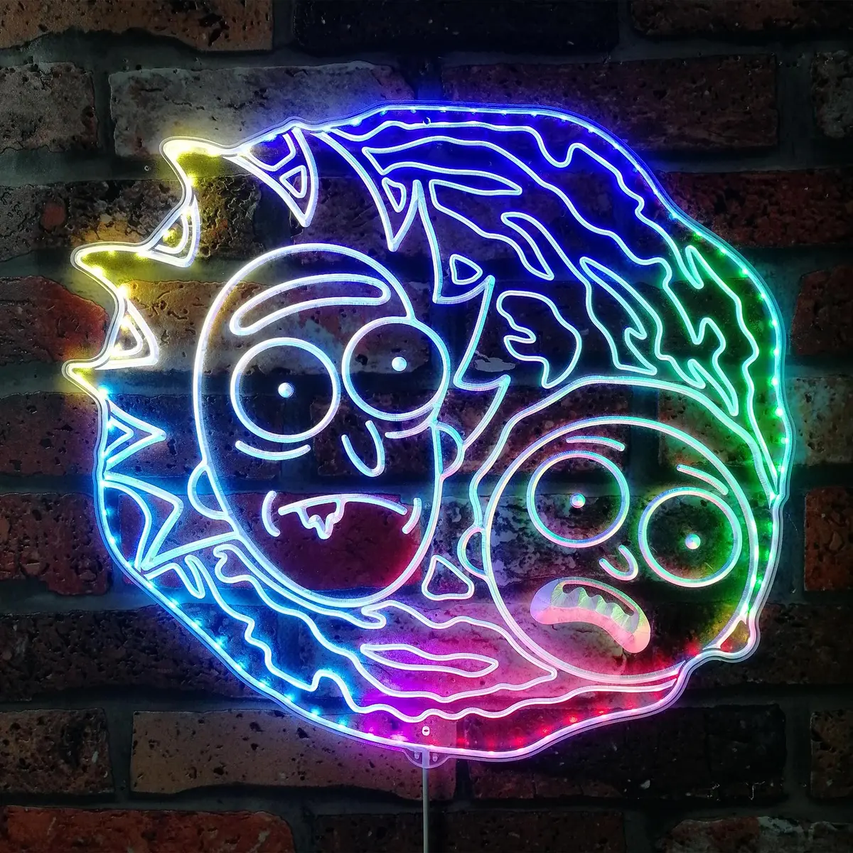 Rick And Morty Neon Led Sign With Dynamic Rgb Colors 1