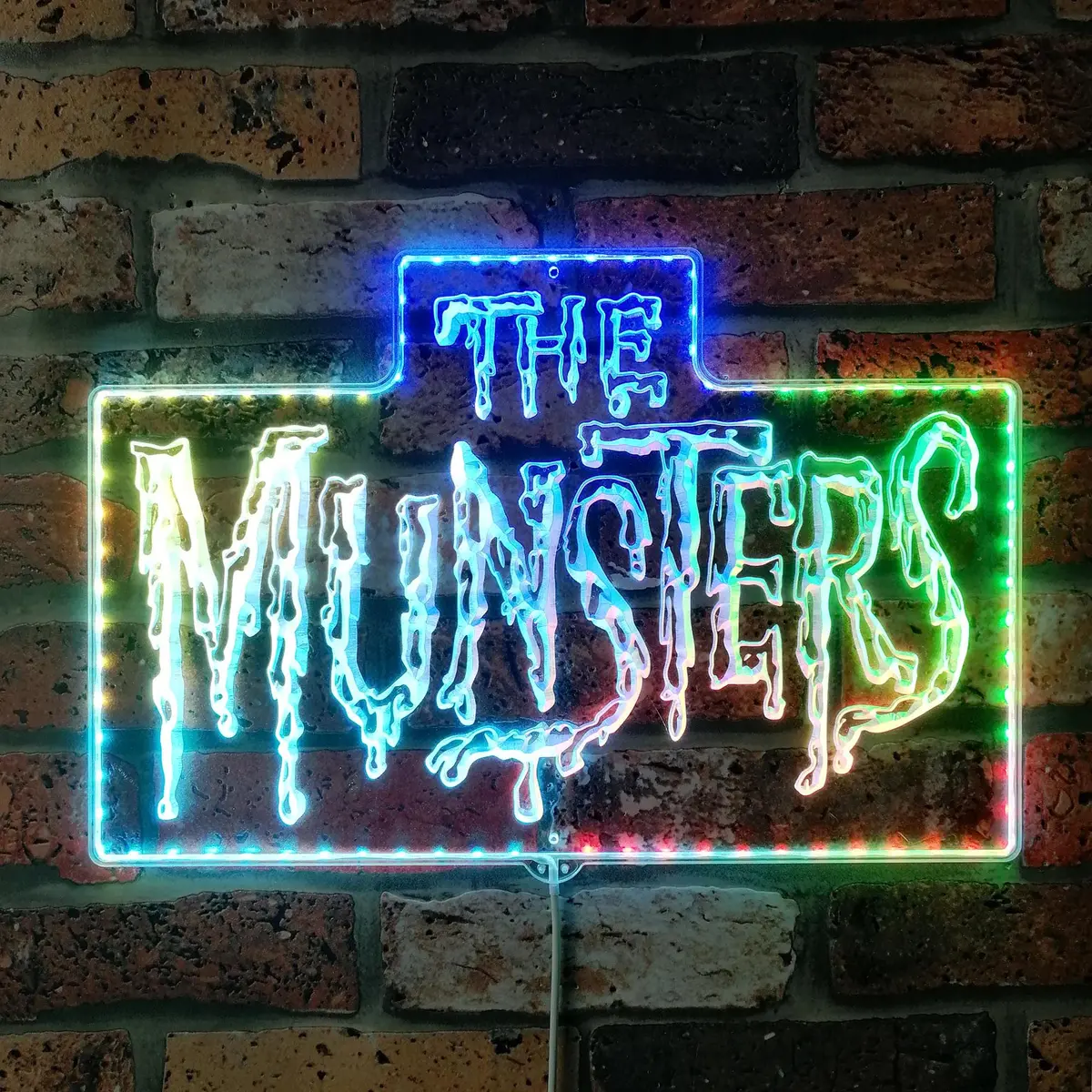 The Munsters Neon Led Sign With Dynamic Rgb Colors 1