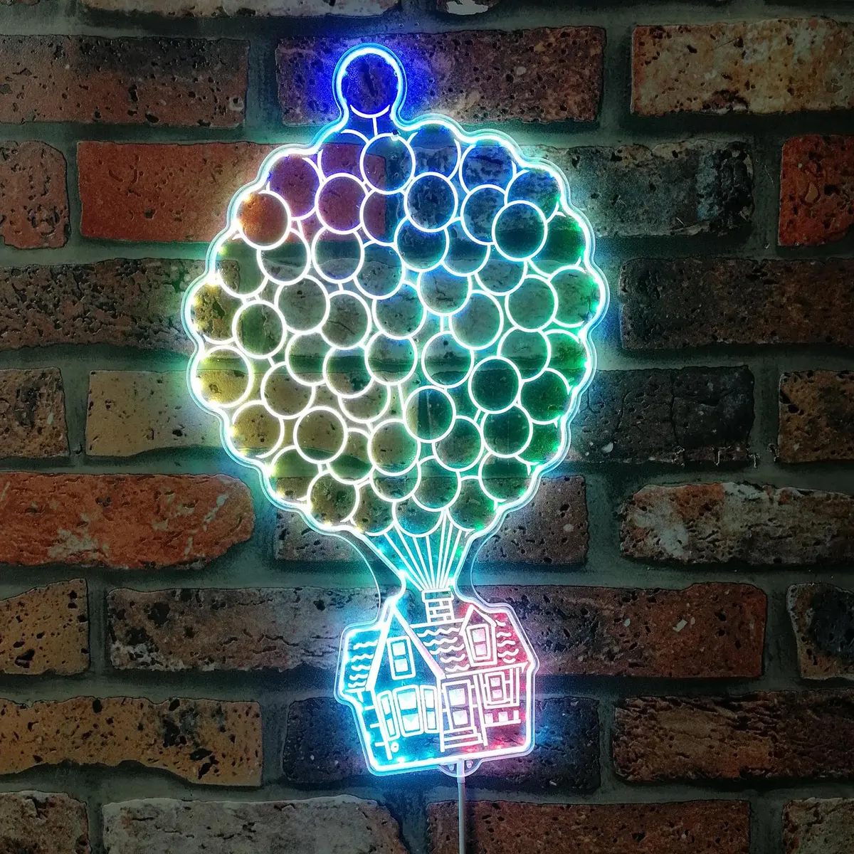 Up House Balloon Neon Led Sign With Dynamic Rgb Colors 1