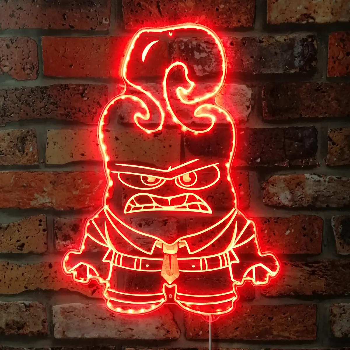 Anger Inside Out Neon Led Sign With Dynamic Rgb Colors 1