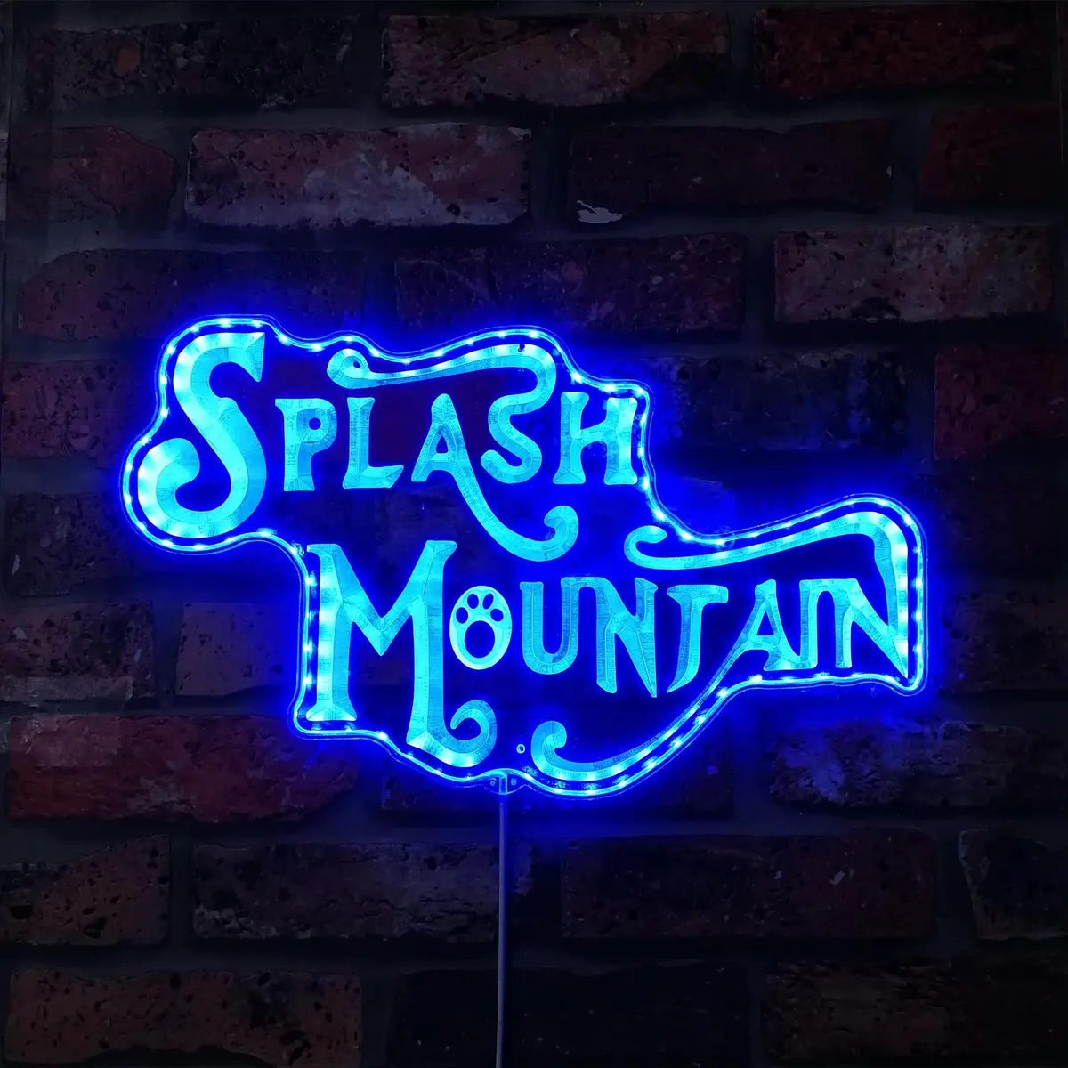 Splash Mountain Neon Led Sign With Dynamic Rgb Colors 4