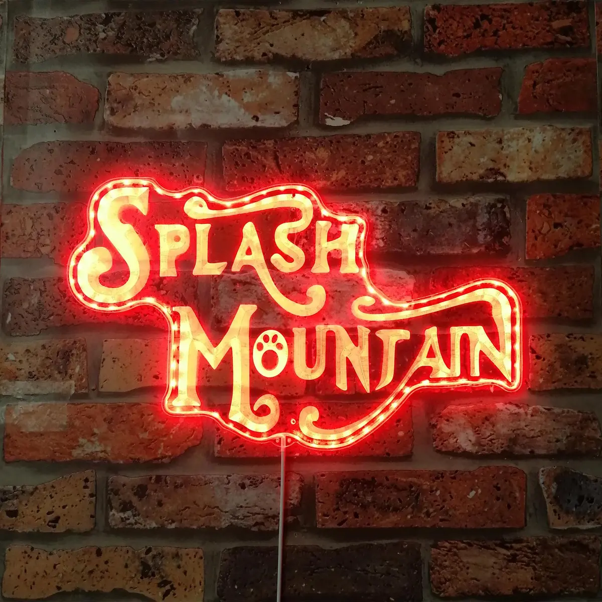 Splash Mountain Neon Led Sign With Dynamic Rgb Colors 3