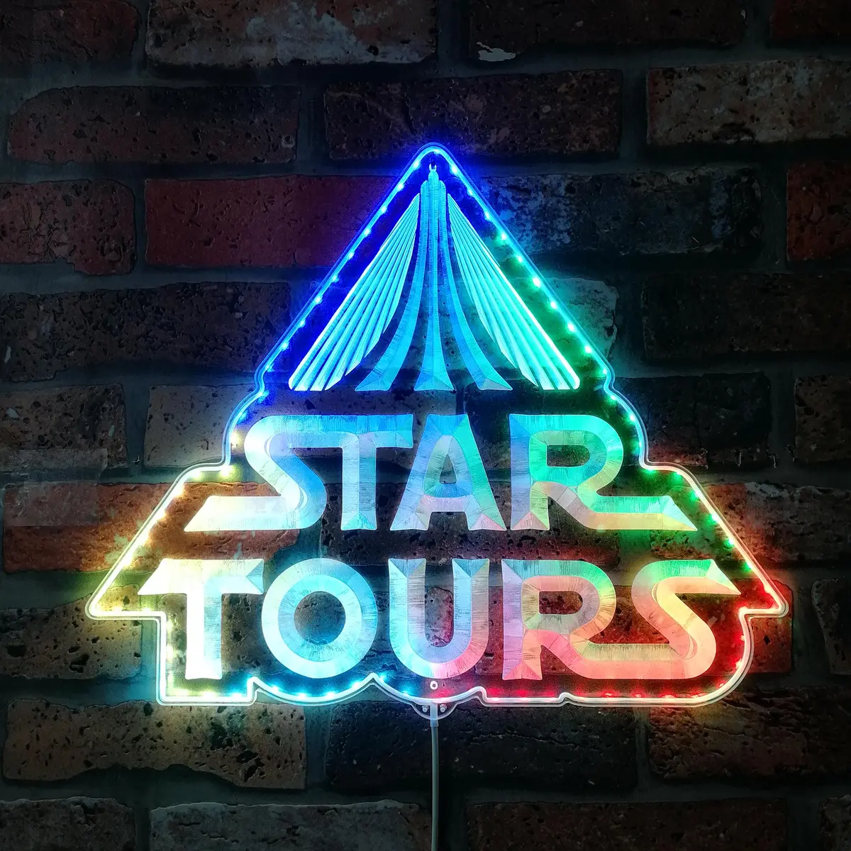 Star Tours Neon Led Sign With Dynamic Rgb Colors 1