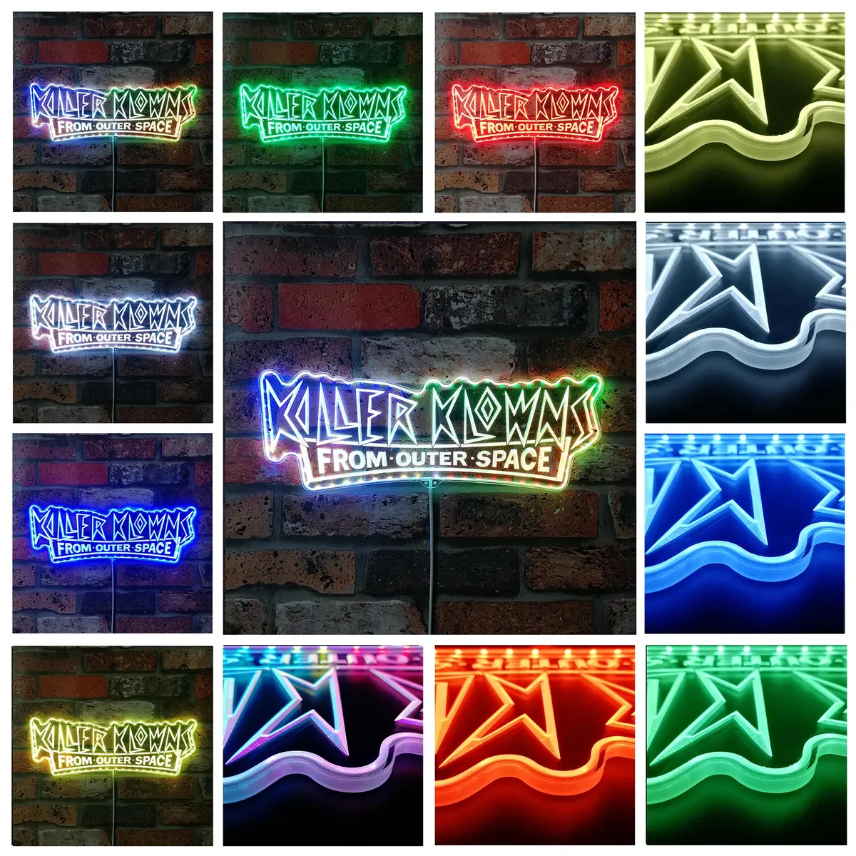Killer Klowns Neon Led Sign With Dynamic Rgb Colors 2