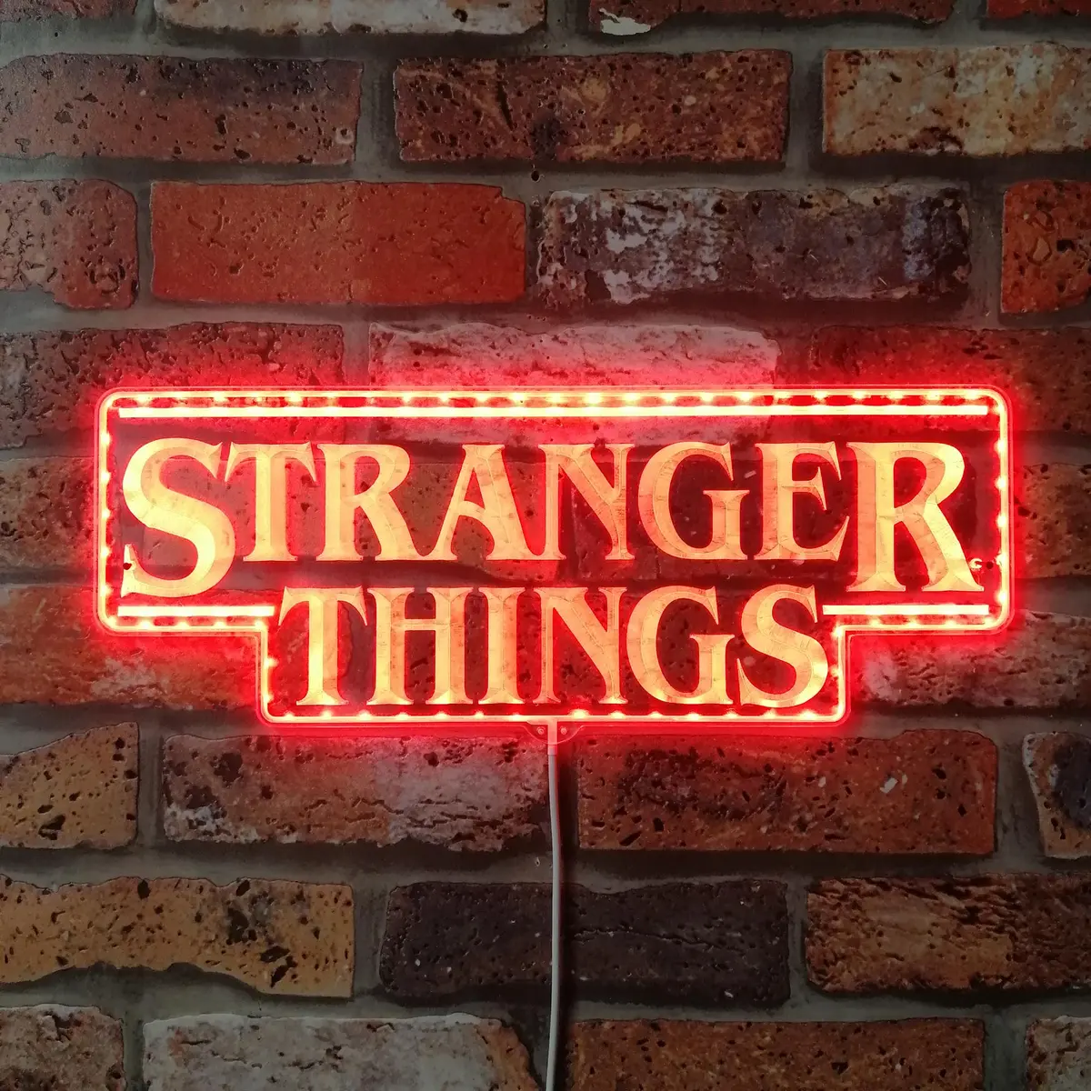 Stranger Things Home Theater Light Rgb Edge Lit Led Sign 1